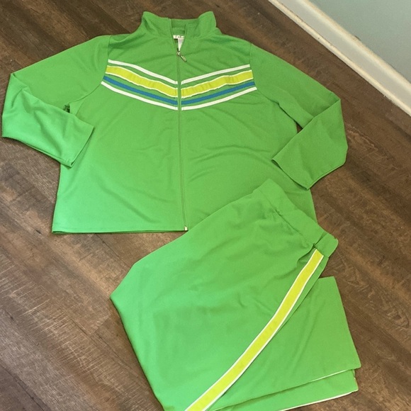 k. jordan Pants - NWOT K.JORDAN 2pc TRACK SUIT UNISEX STRAIGHT LEG HIGH WAISTED SOFT&STRETCHY